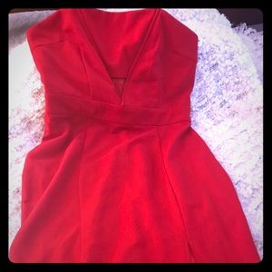 Sexy red hot dress